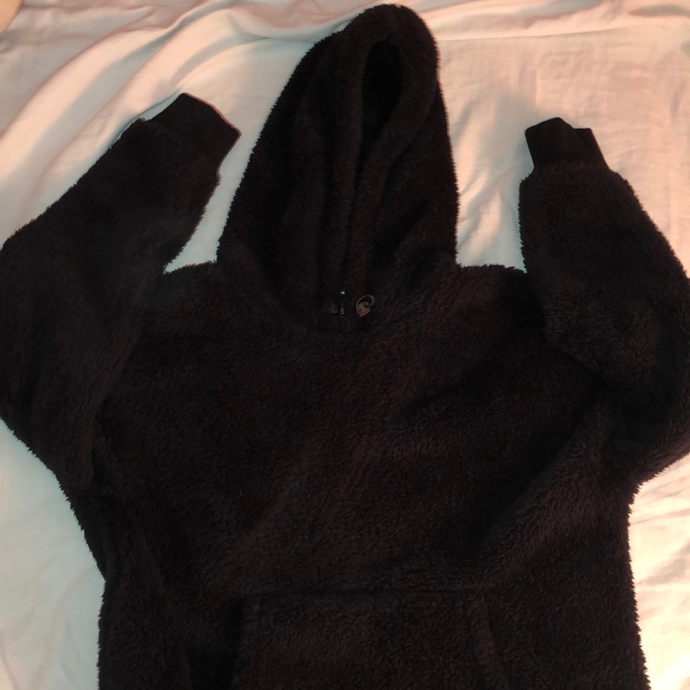 Calvin Klein Black Fuzzy Hoodie